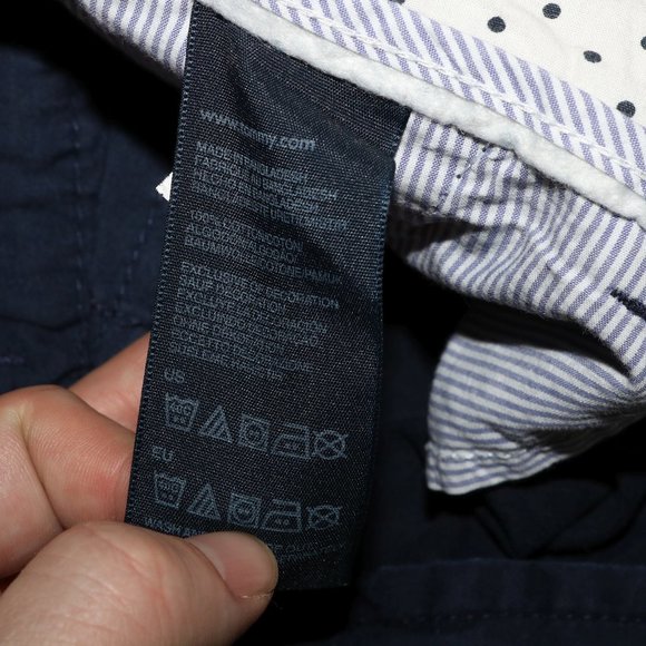 Tommy Hilfiger Navy Blue Shorts w31 Length 12 - Picture 5 of 7